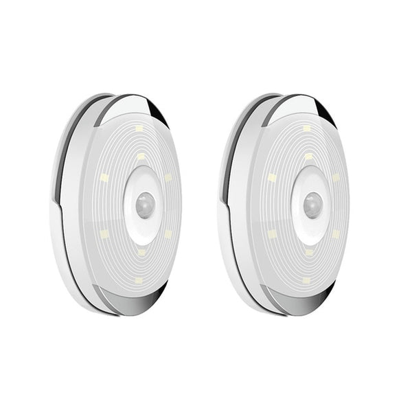 LAIERERT LED Light Pir Motion Sensor Night Lamp Warm White Under Cabinet Closet Wardrobe Bedroom Kitchen Stairs Lighting LED Puck Lights