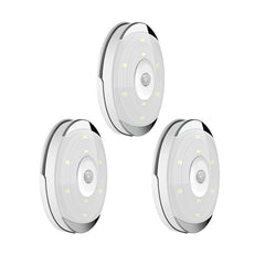 LAIERERT LED Light Pir Motion Sensor Night Lamp Warm White Under Cabinet Closet Wardrobe Bedroom Kitchen Stairs Lighting LED Puck Lights