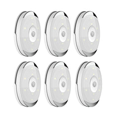 LAIERERT LED Light Pir Motion Sensor Night Lamp Warm White Under Cabinet Closet Wardrobe Bedroom Kitchen Stairs Lighting LED Puck Lights