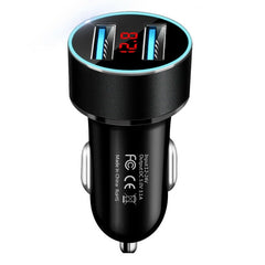 LAIERERT LAIERERT 4.8A Car Charger Mobile Phone Fast Charging Adapter in Car with LED Display Quick Charge Dual USB Car Charger Universal