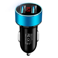 LAIERERT LAIERERT 4.8A Car Charger Mobile Phone Fast Charging Adapter in Car with LED Display Quick Charge Dual USB Car Charger Universal