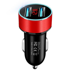 LAIERERT LAIERERT 4.8A Car Charger Mobile Phone Fast Charging Adapter in Car with LED Display Quick Charge Dual USB Car Charger Universal