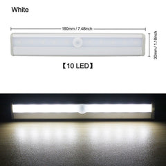 LAIERERT 6/10 LEDs PIR LED Motion Sensor Light Cupboard Wardrobe Bed Lamp LED Under Cabinet Night Light For Closet Stairs Kitchen
