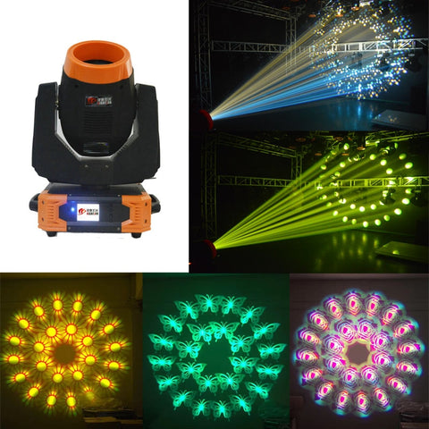 LAIERERT DMX Raibow Effect 10R Sharpy 3in1 260W Moving Head Beam Light With 7pcs Rotating Glass Gobos and double prisms wheels stage dj