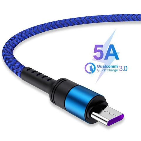 LAIERERT 5A USB Type C Cable Fast Charging Wire for Samsung Galaxy S8 S9 for Xiaomi mi9 For Huawei Mobile Phone USB C Charger Cable TSLM1