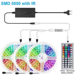 LAIERERT RGB LED Strip Light WIFI LED Lights Strip 12V RGB Tape LED Ribbon SMD 5050 Neon Strip Bluetooth Diode Tape BackLight for Room TV